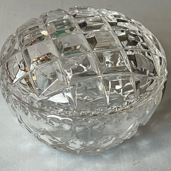 Crystal Trinket Candy Dish with Cover - Picture 1 of 5